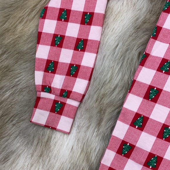 Westbound Plaid Christmas Tree Long Sleeve Turtleneck Blouse, Medium - Picture 9 of 13